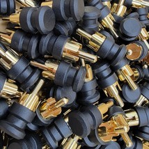 50 - RCA SHIELDED SHORTING CAPS / PLUGS - RF/EMI &amp; NOISE CANCELING / PRO... - $44.54