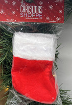 6 Mini Christmas Stockings Holiday Decor 5&quot; Crafts NIP - £3.99 GBP