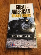 Great American Train Rides Vol I &amp; II (VHS, 1994, 2-Tape) Ships N 24h - $25.22