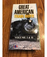 Great American Train Rides Vol I &amp; II (VHS, 1994, 2-Tape) Ships N 24h - £19.34 GBP