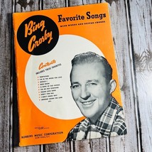 Vintage Bing Crosby Favorite Songs Words And Guitar Chords Songbook 1968 Revised - £13.54 GBP