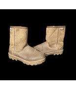 Emu Ridge Brown Boots Mens Size 6 Australian Suede Wool Lining Mid Calf - £78.66 GBP