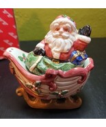 Kris Kringle Collection by FITZ &amp; FLOYD Santas Sleigh Salt &amp; Pepper Set ... - $605.61 MXN