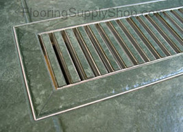 Chameleon Tile Floor Vent Registers 2 1/4 x 14 Thickness 3/8 - £82.37 GBP