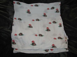 Aden + Anais Pinzon Amazon Red Green Brown Turtle Cotton Muslin Baby Blanket - $44.54