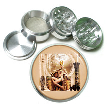 Egyptian Pin Up Girls D3 Aluminum Herb Grinder 2.5&quot; 63mm 4 Piece - £13.23 GBP