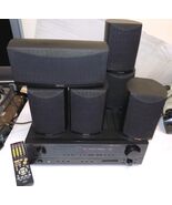 DENON Surround Receiver AVR-684, 6.1 Ch, 75 W with Remote, Speakers +Sub... - $308.68