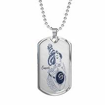 Express Your Love Gifts Cancer Constellation Horoscope Zodiac Dog Tag Engraved 1 - £54.76 GBP