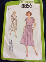 Vtg 70s Simplicity Pattern 8755 Misses Dress Sz. 10 Complete - £5.67 GBP