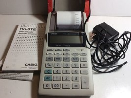 Casio Portable Printer Calculator HR-8TE PLUS-W  12-Digit Display - £9.15 GBP