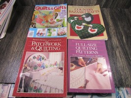 4 Vintage Better Homes &amp; Gardens Quilt Books Patchwork Patterns Variety Lot - $24.74