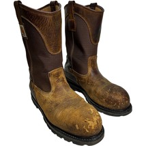 Carhartt Heritage Men&#39;s 11&quot; Steel Toe Wellington CMP1200 Brown Oil Tan s... - $41.80