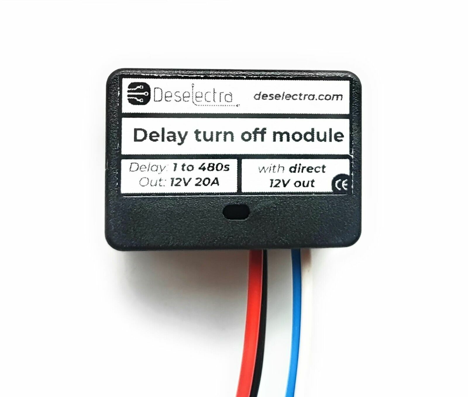 Easy to use car timer switch  relay 1-1200 sec delay off 20A direct 12V out - $11.89
