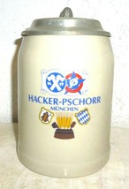 Hacker Pschorr Munich lidded 0.5L German Beer Stein - £15.58 GBP