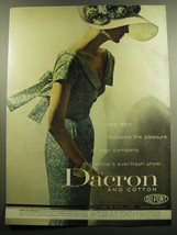 1958 Du Pont Dacron Ad - Lloyd Weill requests the pleasure of your company - £14.60 GBP