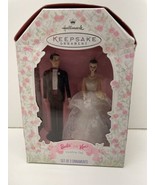 HALLMARK KEEPSAKE ORNAMENT 1997 WEDDING DAY BARBIE AND KEN  Set Of 2 NEW - £31.60 GBP