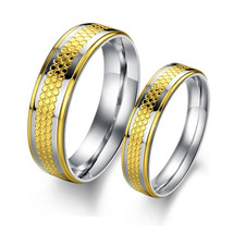 Matching UK Ring Bands for Couples Stainless Steel - £15.98 GBP