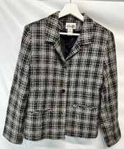 Paul Harris Design Vintage Multi Color Threaded Plaid Blazer/Jacket M - £19.70 GBP
