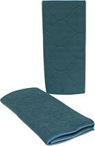 2 Pack Microfiber Dish Drying Mats 15x20 Printed &amp; Solid Absorbent Blue-... - $11.87