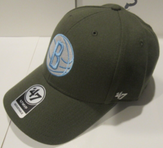 NWT NBA &#39;47 Brand MVP - Brooklyn Nets Grey One Size Fits Most Adjustable Hat - £19.65 GBP