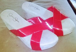 Jessica Simpson Red Cross Over Platform  Heels - £38.03 GBP