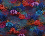 Cotton Coral Reef Water Ocean Sea Fish Animals Fabric Print by the Yard ... - $11.95