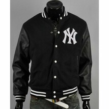 Men’s New York Yankee Varsity Baseball Bomber Jacket - $205.34 CAD