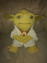 Star Wars Talking Yoda Plush 14&quot; Tested &amp; Works Underground Toys Lucasfilm Ages - £23.72 GBP