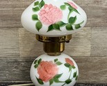 Hurricane Parlor Lamp 12&quot; 3-Way Hand Painted Roses Gone with the Wind - ... - $48.37