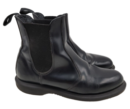 Dr Martens Flora Womens Chelsea Boots Size 8 US Black Smooth Leather - £60.00 GBP