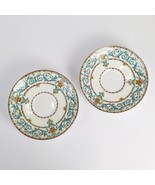 Vintage 1940s Set of 2 Paragon England Adam 5.25&quot; Saucer Plates Bone Chi... - $34.26 CAD