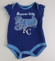 MLB Kansas City Royals KC Blue Body Suit Girls 0/3 Months - £10.84 GBP