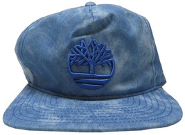Timberland Mens Baseball Cap Logo Hat Denim Blue Adjustable - $19.98