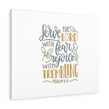  Rejoice With Trembling Psalm 2:11 Bible Verse Canvas Christian  - £60.93 GBP+