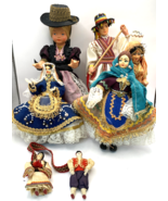 Vintage  Lot of 7 International Dolls, Romania, India, Yugoslavia, Greece - $1,049.56 MXN