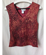 COLDWATER CREEK Tank Top Popcorn Textured Crinkle Sequin Shell V-neck Me... - $409.41 MXN COLDWATER CREEK Tank Top Popcorn Textured Crinkle Sequin Shell V-neck Me... - $409.41 MXN