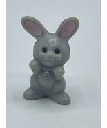 Vintage Littlest Pet Shop Mommy and Baby Bunnies Gray Rabbit #2 Kenner 1992 - $7.59