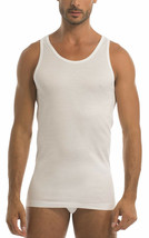 3 Men&#39;s Wide Strap Tank Tops Cotton Scottish Yarn Underwear Garda 030 - $50.36