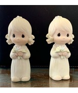 2 Precious Moments, &quot;Junior Bridesmaids,&quot; Samuel J. Butcher, 1983, Enesc... - $439.34 MXN