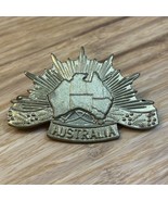Vintage Australia Rising Sun Hat Cap Badge Stokes Melbourne Military KG JD - $29.69