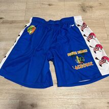 South Beach Miami Lacrosse Athletic Shorts Size Large Flamingos Blue Whi... - $14.04