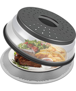 10 Inch Microwave Food Cover &amp; Collapsible Silicone Mat - Splatter Guard... - $258.44 MXN
