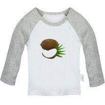 Babies Cute T-shirts Infant Fruit Coconut Graphic Tees Tops Newborn Kids Clothes - £7.91 GBP+