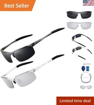 Men&#39;s Polarized Sports Sunglasses with UV400 Protection - Lightweight &amp; ... - $560.27 MXN