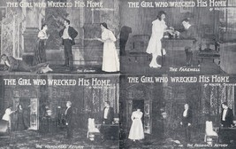 Fred Melville Girl Who Wrecked His Home RARE Antique FULL Theatre Postcard Set - $19.99