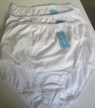 3 Dixie Belle by Velrose Cotton Briefs 100% Cotton White Size 14 - £20.53 GBP