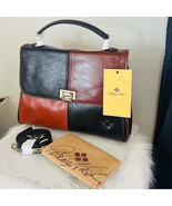Patricia Nash Yoeky Top Handle Vintage Colorblock Leather Crossbody Bag,... - $203.78 CAD