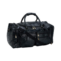 Genuine Leather Duffle Bag 25&quot; Carry-On Bag Airplane Bag - Overnight Bag - £55.87 GBP