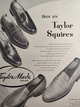 1950 Original Esquire Art Ad Advertisement Taylor Made mens Shoes - £8.47 GBP