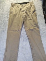 Volcom Corpo Class Mens Khaki Straight Leg Polyester Cotton Pants Size 30 - $13.99